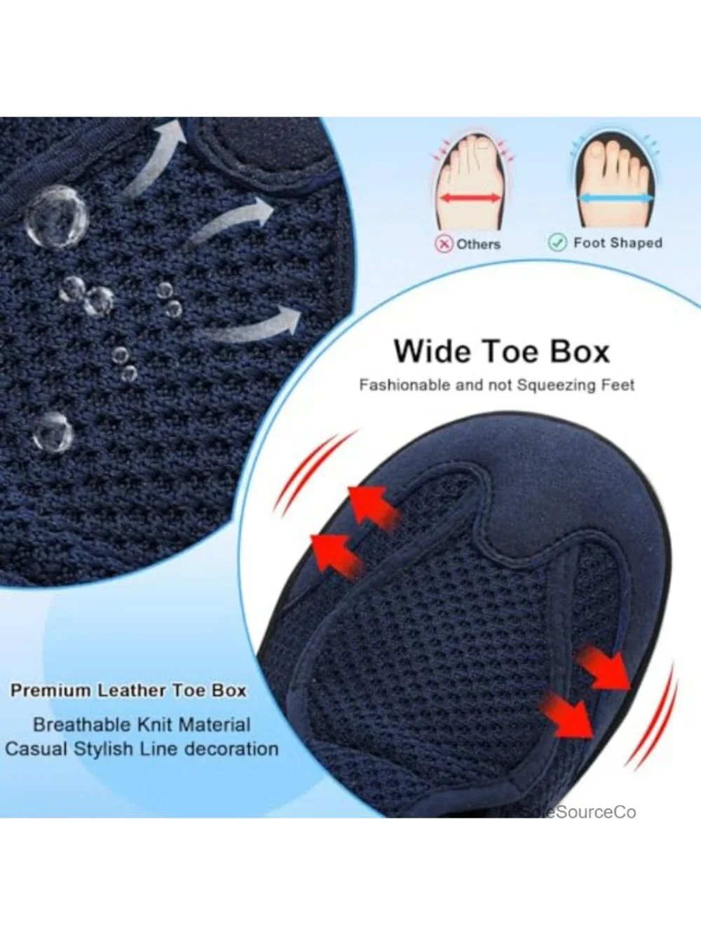 Womens Barefoot Walking Shoes Wide Toe Zero Drop Diabetic Non-Slip